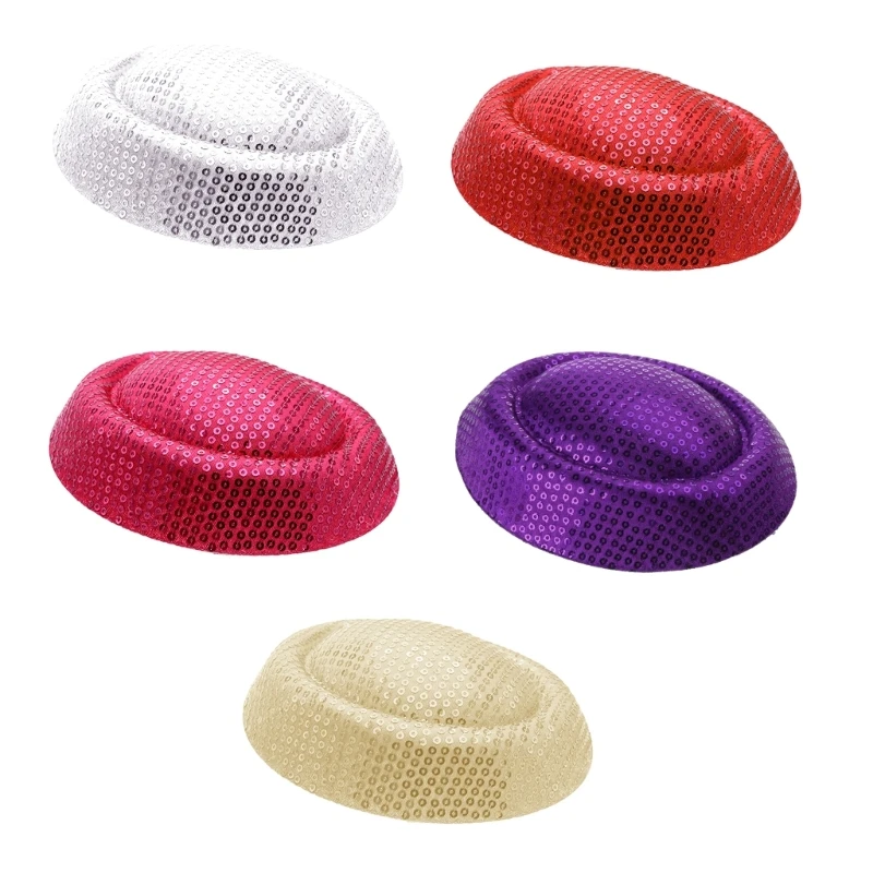 

127D DIY Pillbox Hat Linen Base Percher 6.3'' Base Fascinator for Wedding Party