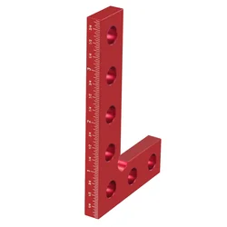 Precision Square Edge Marking and Measuring Tool (Inch Red)