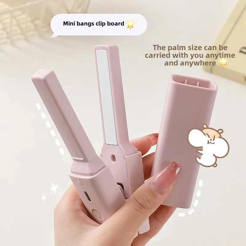 Portable Mini USB Charging Hair Roller Student Automatic Clip-On Straight And Curly Two-In-One Small Power Dormitory Hairdryer