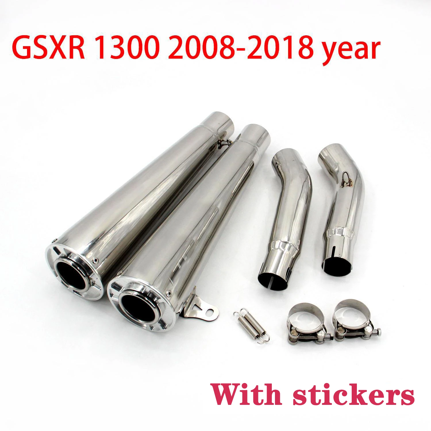 Gsxr1300 Exhaust Motorcycle Double Middle Pipe Motorcross Slip On