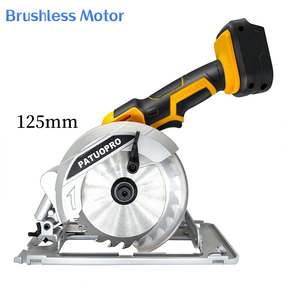 PATUOPRO 5 Inch Brushless Electric Circular Saw With Rip Guide And 1 ...