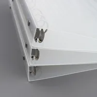 A6 A5 Six-hole B5 Nine-hole Notebook Loose Leaf Ring Binder Folder Transparent Twill Pp Binder Cover WJJ01 3