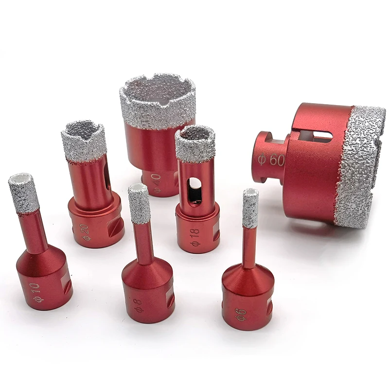 6-100mm Vacuum Brazed Diamond Drilling Core Bits M14 Thread   Connection Porcelain Tile Drill Bits Marble Stone Masonry Hole Saw