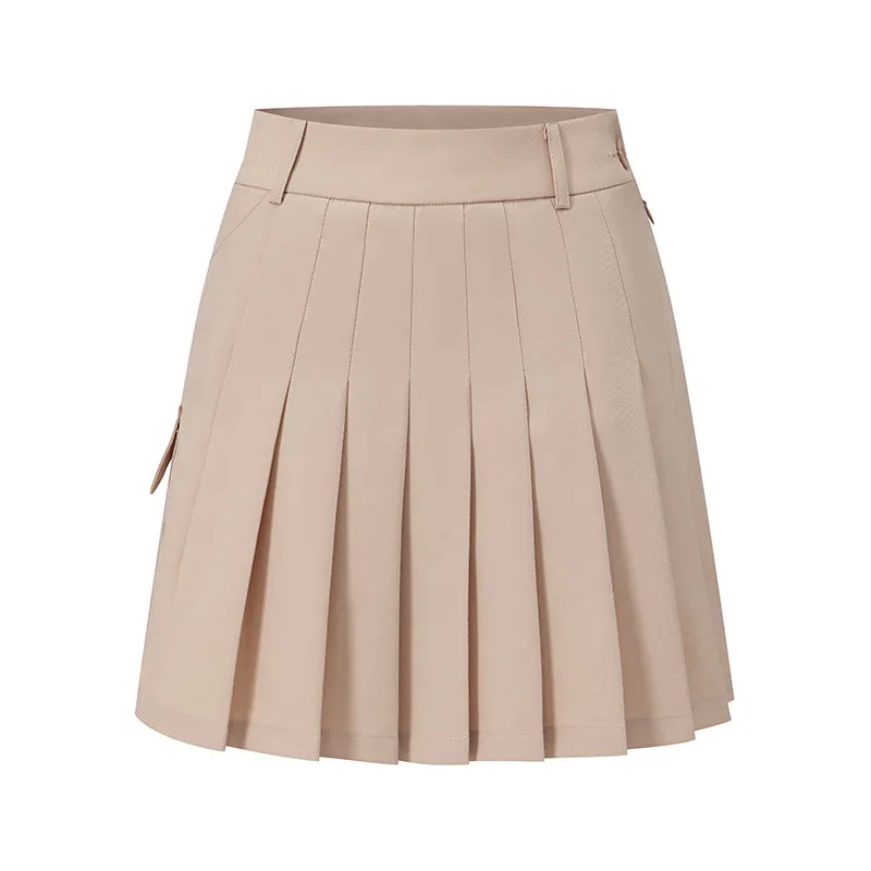 Korean Women Golf Clothing Short Skirt Gentle Fashionable All-match Brushed Pleated Skirt Lining Shorts
