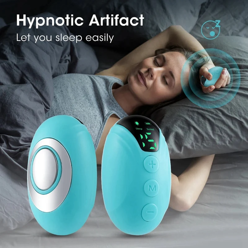 

Microcurrent Sleep Aids Digital Handheld Hypnosis Instrument Night Anxiety Pressure Relief Nerves Soothe Help Easy To Use A