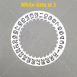 Watch Calendar Day - Date Dial with Date Wheel (White - date at 3)