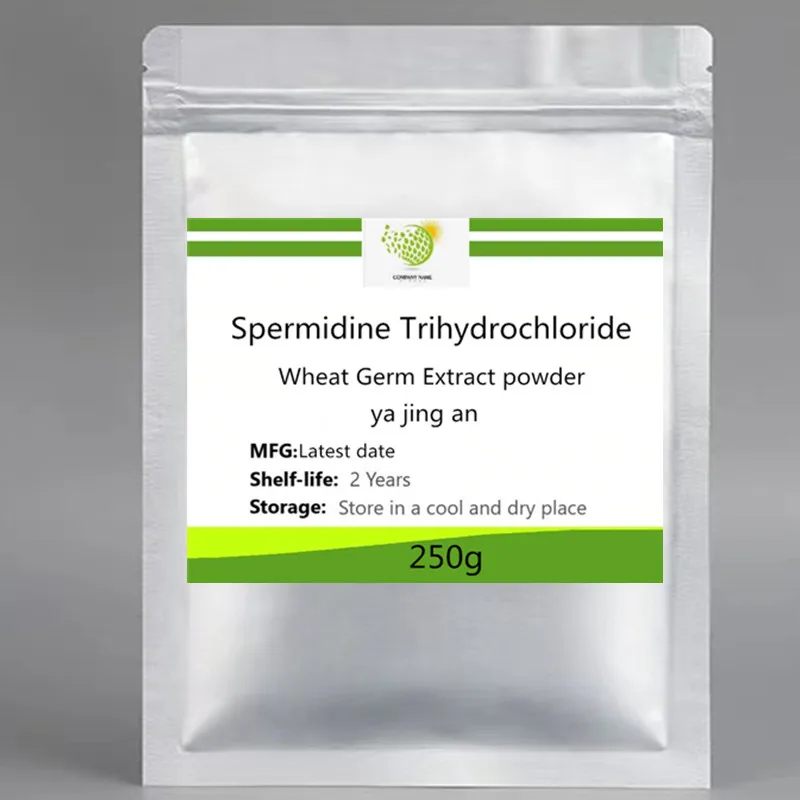 Anti-age Spermidine Trihydrochloride Powder High Purity CAS 334-50-9 hyaluronic acid powder nicotinamide riboside powder collagen tripeptide powder trans resveratrol powder l carnosine powder canthaxanthin powder hydroxyapatite powder retinol acetate powder hair treatment powder cosmetics peptides powder