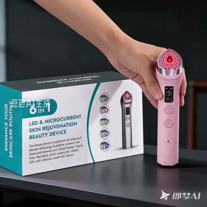 RF Facial Beauty Device Anti-Aging Skin Tightening Massager for Pore Refining & Skincare Absorption 1
