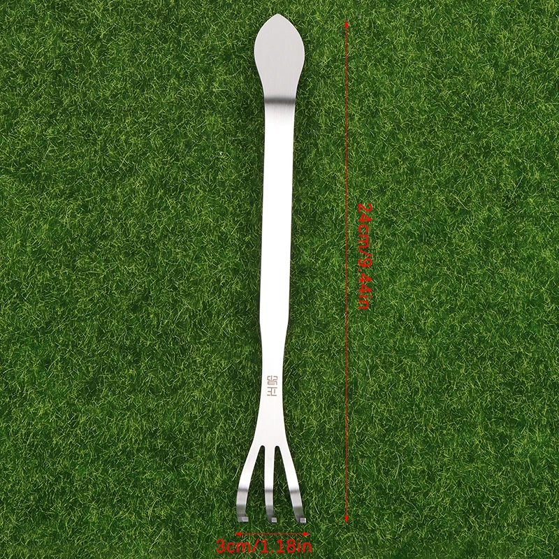 Stainless Steel Dual-purpose Pressure Soil Rake Pine Soil Pressure Soil Garden Gardening Potted Plant Planting Maintenance Tool 6