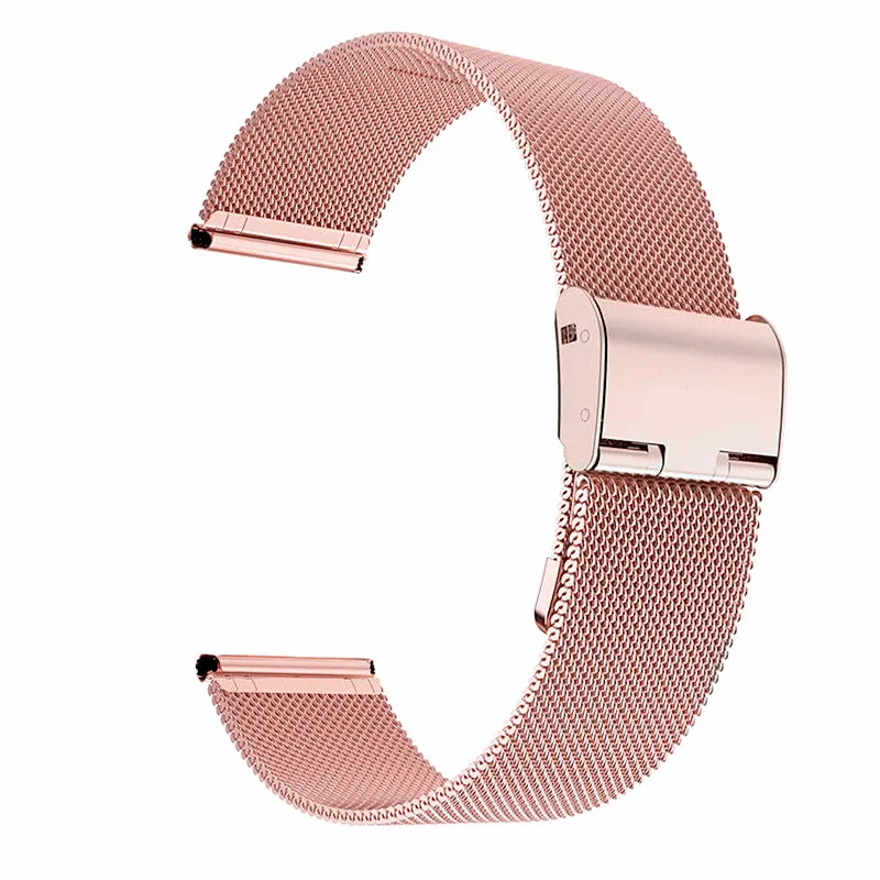 Elegant Milanese Loop Metal Mesh Watch Strap, 20mm/22mm, Silver