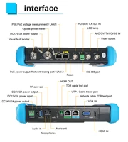 Testeur de caméra analogique 8K IP/CVBS AHD CVI TVI, écran de 7 pouces, tout-en-un, multifonction, SDI HDMI VGA TDR 4K 8MP, testeur de vidéosurveillance 3