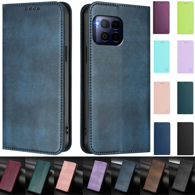 Leather Flip Stand Wallet Case with Magnetic Closure