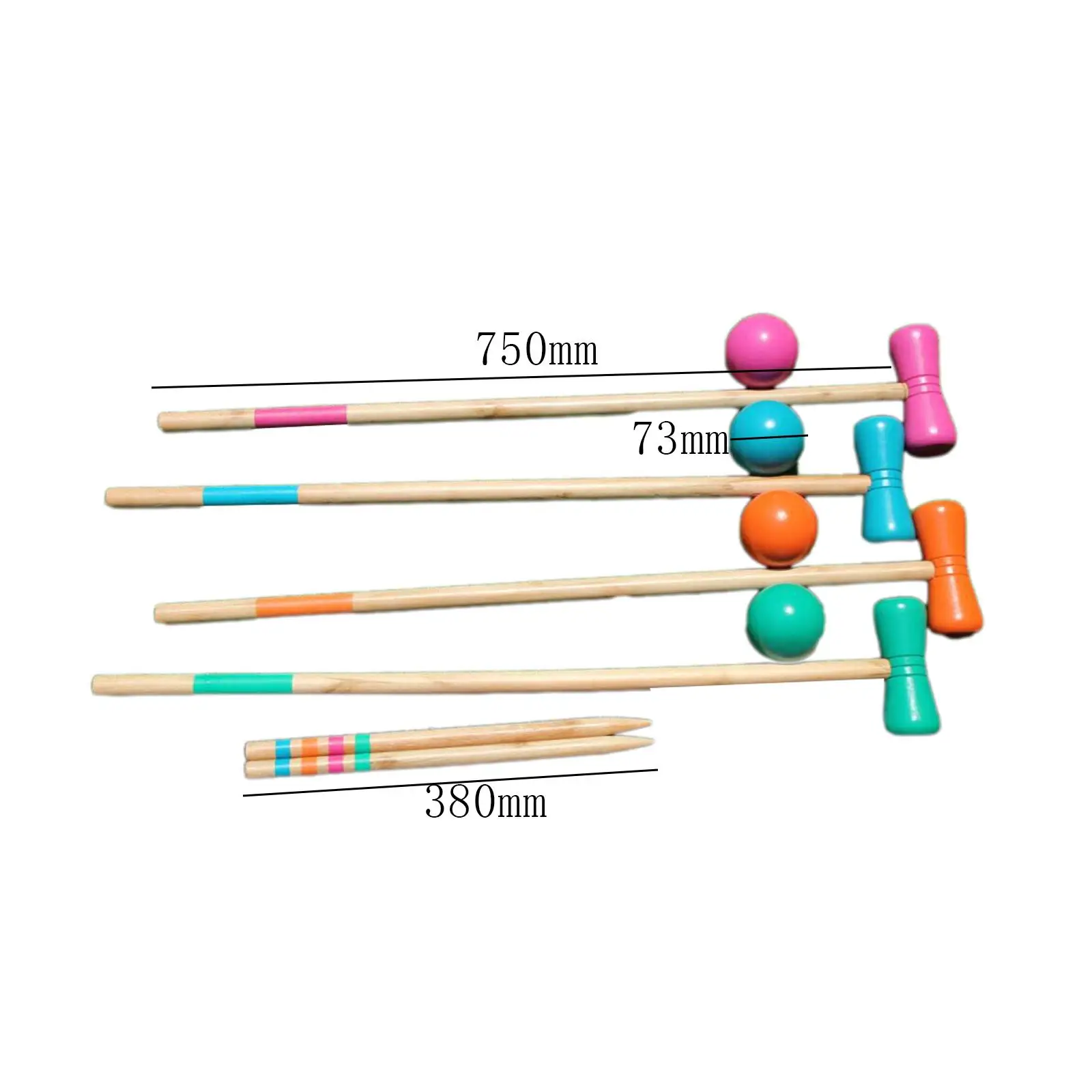 Lawn Croquet Game Set Croquet Set for 4 Players Premium Toys Four Player Croquet Set for Adults Courtyard Outdoor Games Sport Lawn Croquet Game Set Croquet Set for 4 Players Premium Toys Four Player Croquet Set for Adults Courtyard Outdoor Games Sport