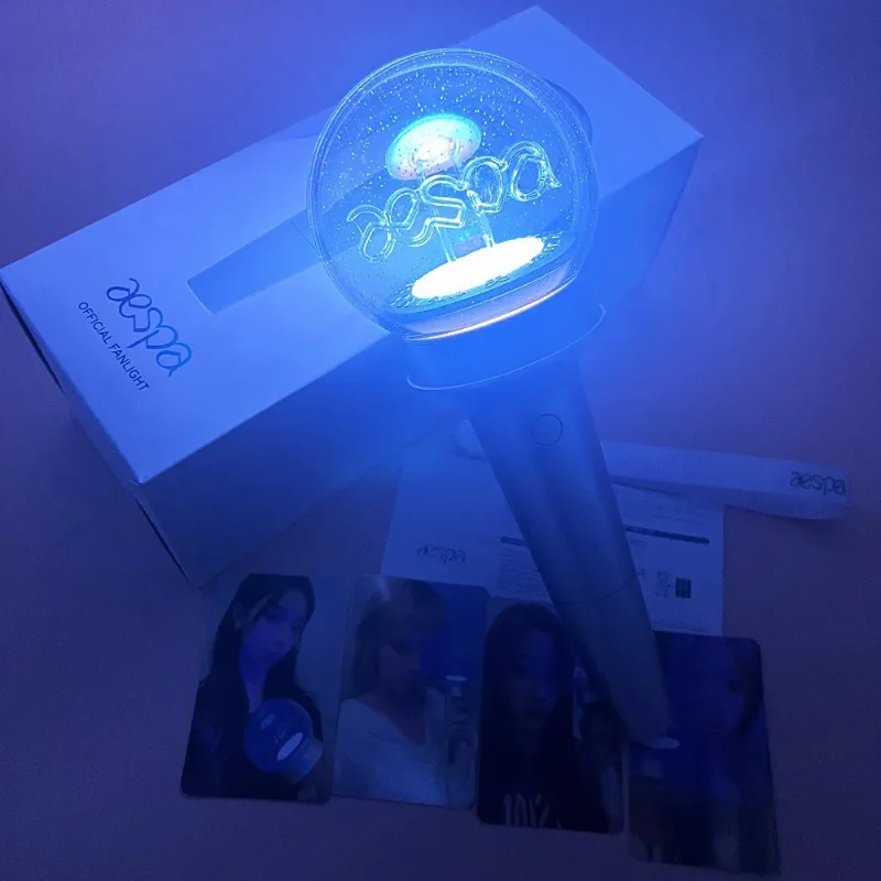Kpop BP Lightstick Korean Light Stick and Keychain Concert Lamp Hiphop Party Flash Fluorescent Toys Fan Collection led glow sticks led sensory toys led fidget spinner bracelets