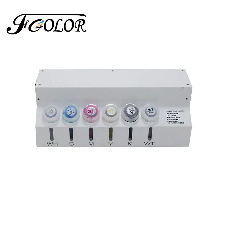 FCOLOR New DTF CISS For Epson ET8550 DTF Printer Continuous Ink Supply System White Ink Shaker Device Conversion Kit