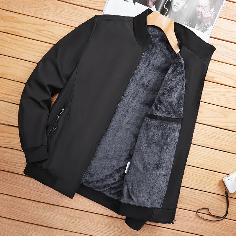 

2023 Winter New Men's Bomber Zipper Jacket Male Casual Streetwear Hip Hop Slim Fit Pilot Coat Men Clothing Plus Size 6XL 7XL 8XL