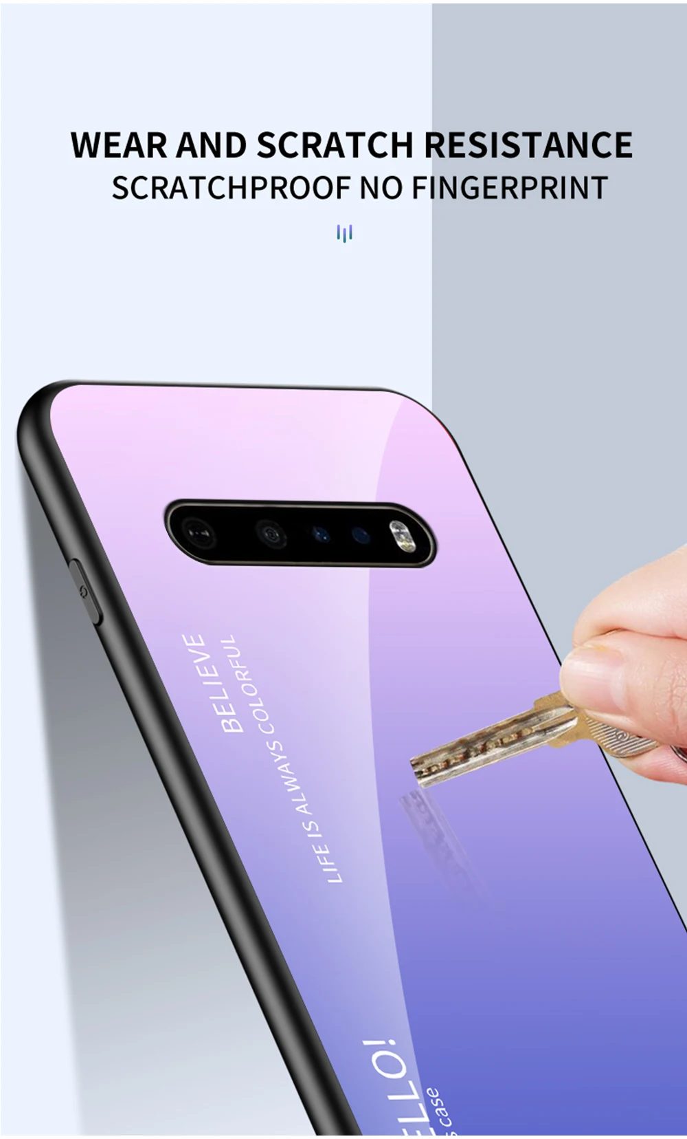 LG G8 Ince Cam Durumda DECLAREYAO Lüks Ultra Ince Sert Ayna Temperli Cam Coque LG G5 G6 G7 G8 G9 V60 Co_voghion.com