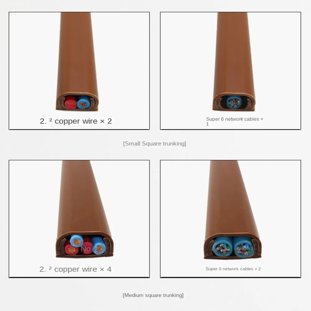 Description Picture 5 of itemSelf-Adhesive Floor Cord Cover Durable Anti-extrusion Extension Wiring Duct Protector Square Power Cable Protector