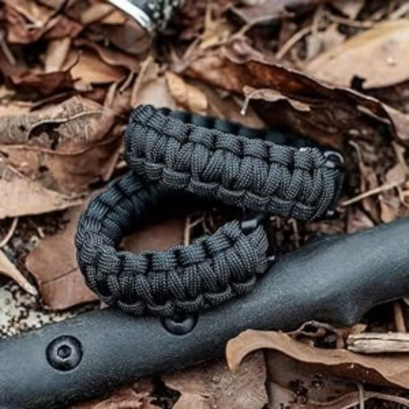 7-core Woven Paracord Bracelet Durable Plastic Clips Outdoor EDC Emergency Survival Camping Hiking Accessory