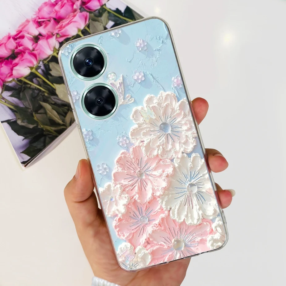Vibrant Painted Clear Soft TPU Silicone Case - Compatible with Huawei Nova 11 Series