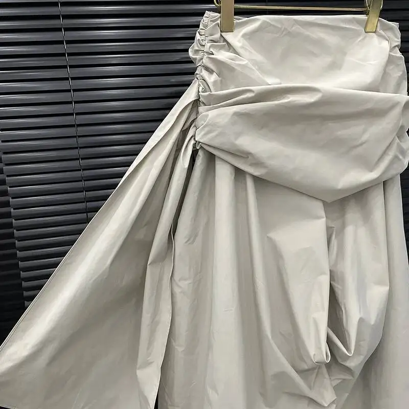DEAT 2026 Autumn Winter New Patchwork Design Cargo Pants For Women Niche Fashion Loose Wide-Leg Trousers Female Trendy 11A06061