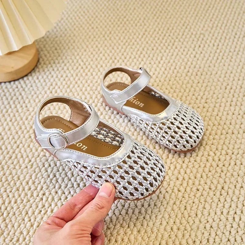 Girls Summer Beach Sandals Kids Hollowed Out Shoes