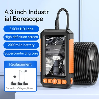 KERUI Waterproof Inspection Camera 1080P Endoscope with 4.3-inch IPS Screen for Pipe Sewer Borescope Monitor Car Repair LED 1