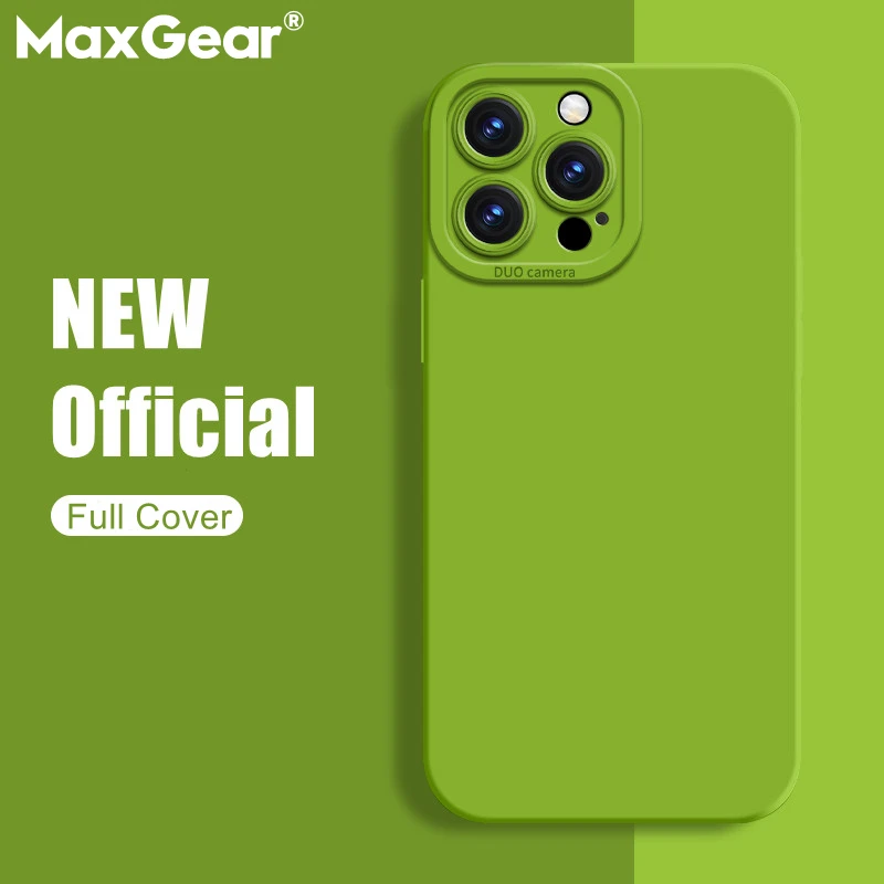 高輝度グリーンカラフルなソフトシリコンケースiphone 14プロマックス