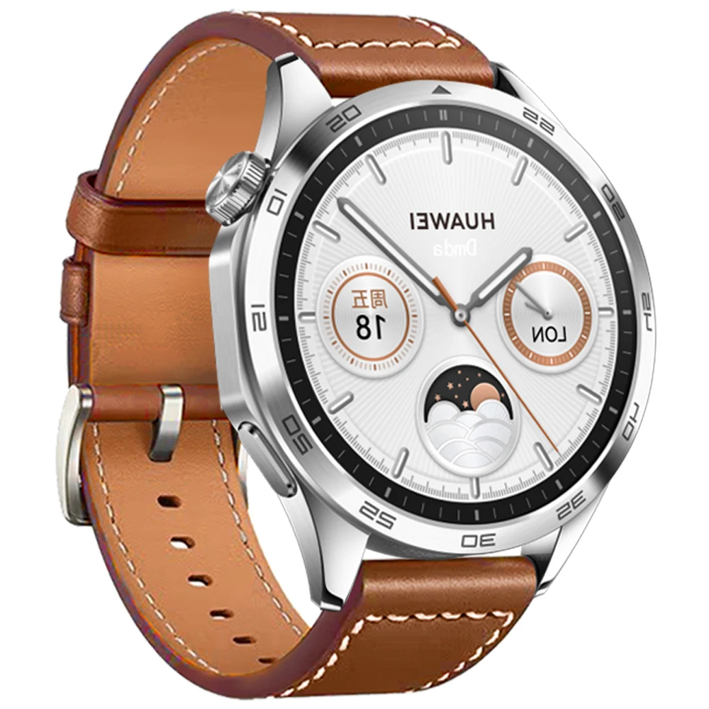 Elegant Leather Strap, Soft Replacement Wristband, 22mm/20mm