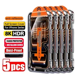 Premium Easy Install HD Tempered Glass Screen Protector (1 - 5 Pack) - iPhone 18 Pro Max