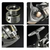 Ultralight Spinning Fishing Reels LONGLIN2000-7000 Deep Spool Light Game Reel Stand Trout Wheel 5.2:1 Speed Ratio Smooth Durable 2