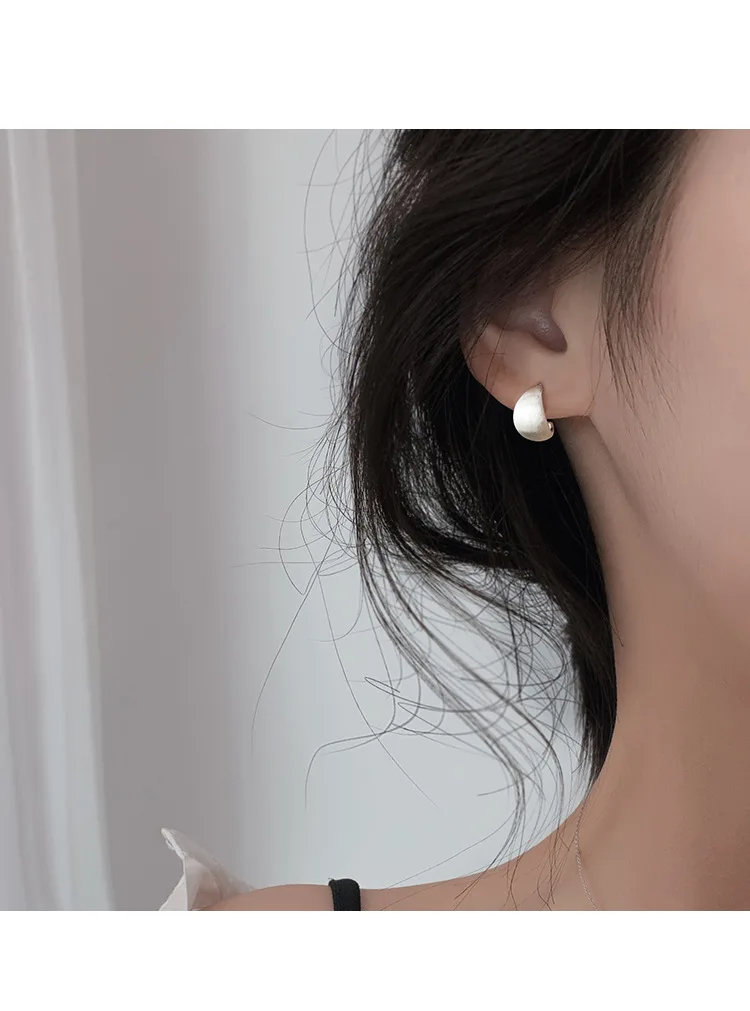925er Sterlingsilber, luxuriöser Qualitätsschmuck, Vintage, minimalistische Damen-Ohrstecker, Damen-Luxus-Designer-Accessoires, Geld 925 – Detail 6