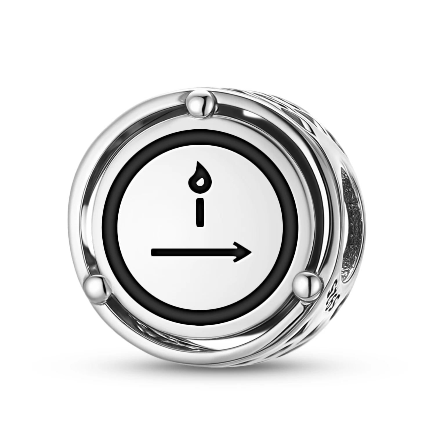 Tarot Der Einsiedler-Charm aus 925er-Sterlingsilber mit Symbol, passend für Original-Armbänder, DIY-Schmuck, Accessoires, Familienperle