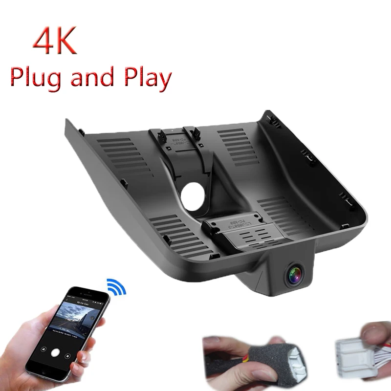 

4K Plug And Play For Geely COOLRAY&BINRAY COOL 2023 2022 Car Wifi DVR Video Recorder Dash Cam Camera Night Vision FHD 2160P