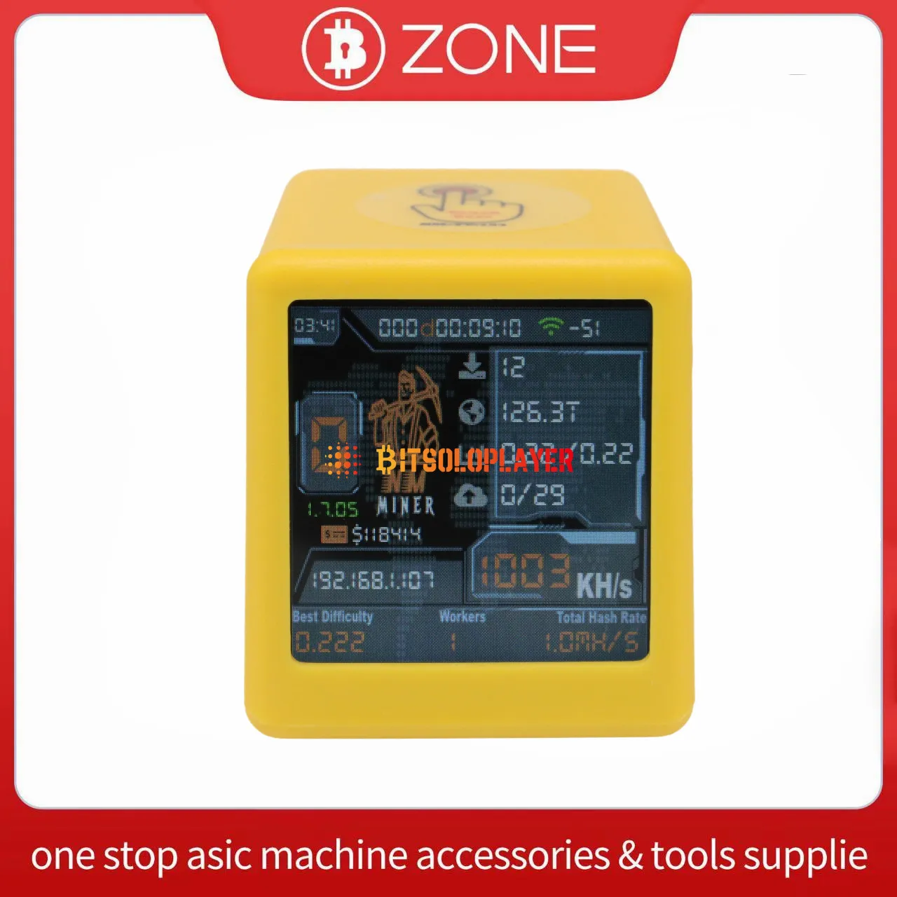 BITAXE NerdMiner V2 Smart TV 1060KH/S ESP32 BTC Solo Lottery Miner Smart Gift Home Silent Desktop Clock Miner