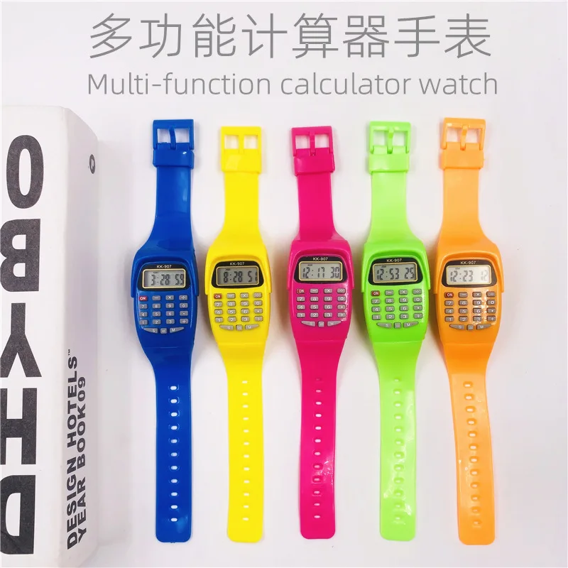 2 in 1 Fashion Digital Student Exam Special Calculator Watch Children ...