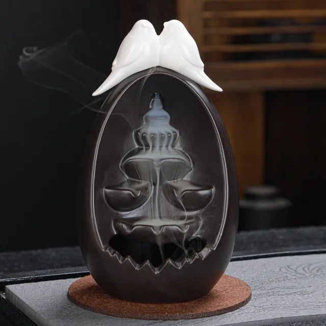 Kerámia Visszapattanó Füstölő Égők Füstvíz -Szökőkút Meditáció Aromaterápia Reflux Tartó Buddha Otthoni Zen Dekoráció - Image 5