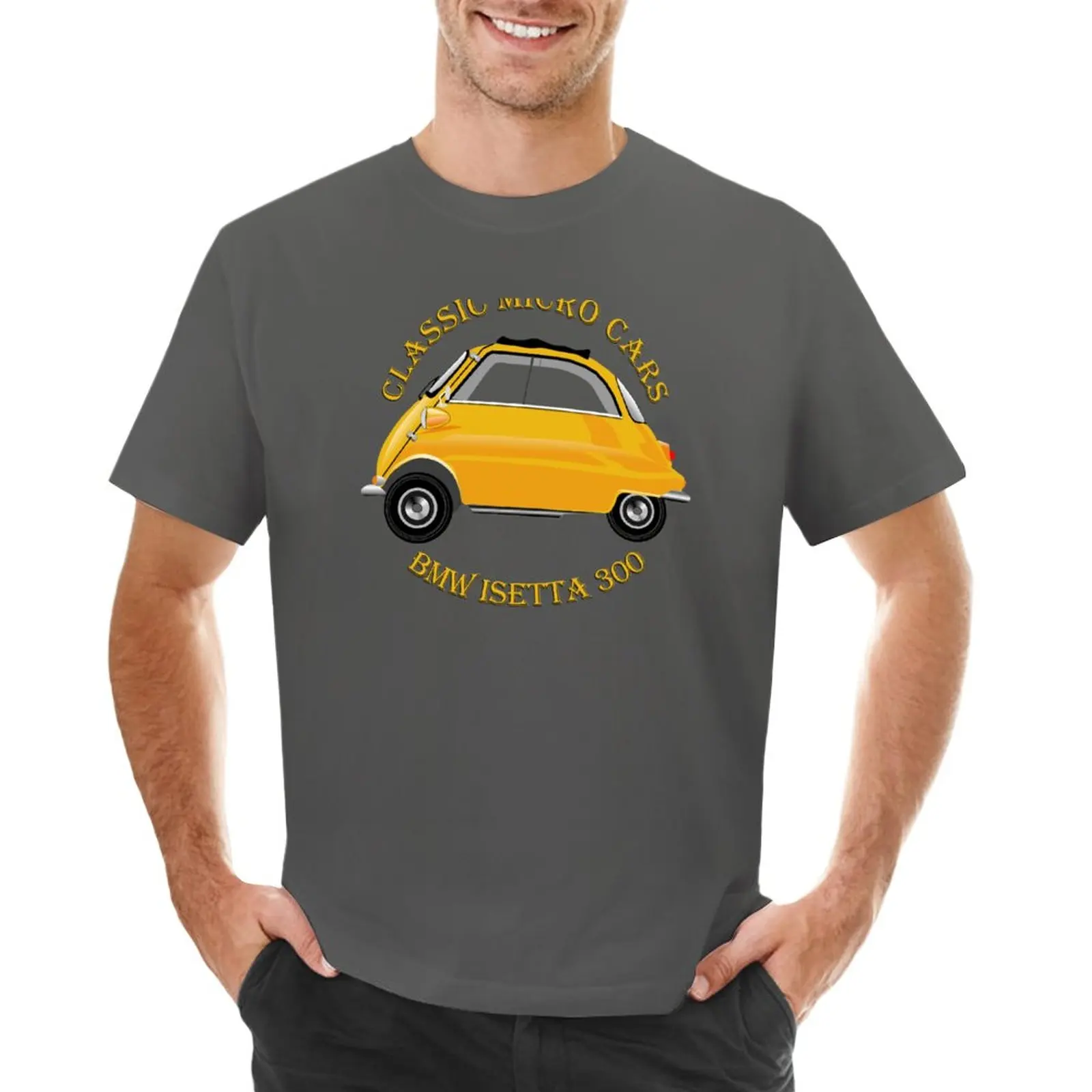 Isetta Classic Bubble Car T-Shirt Oversize Tees Magliette Per Uomo Cotone