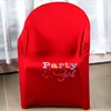 Plastic Lycra Spandex Arm Chair Cover Wedding Chair Covers For Event Party Hotel Decoration 4