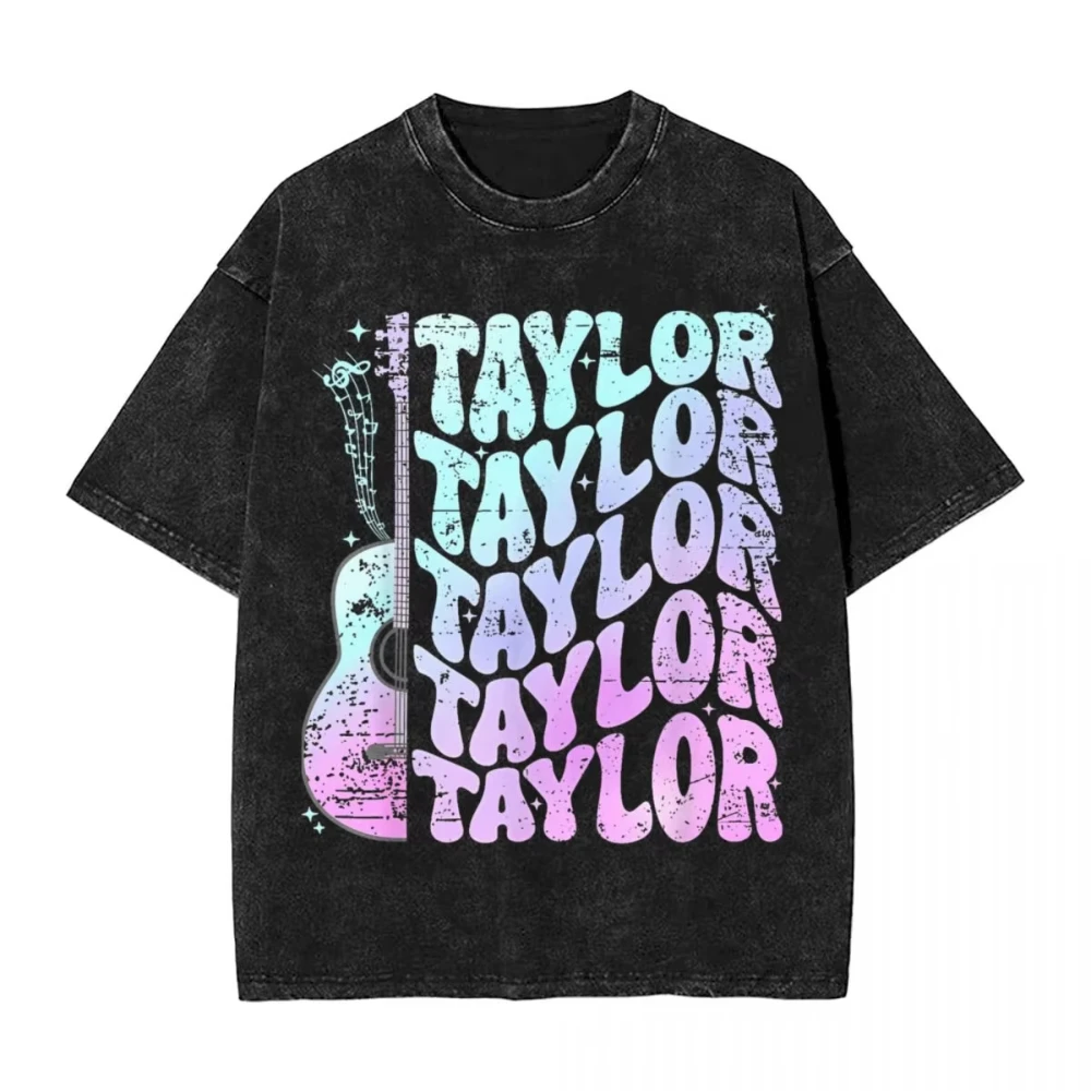 Taylors God Save T Shirts Washed Cotton Harajuku T-Shirt Swifts Singer Fashion for Men Women Tops Streetwear Printed Tees 6
