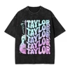 Taylors God Save T Shirts Washed Cotton Harajuku T-Shirt Swifts Singer Fashion for Men Women Tops Streetwear Printed Tees 6