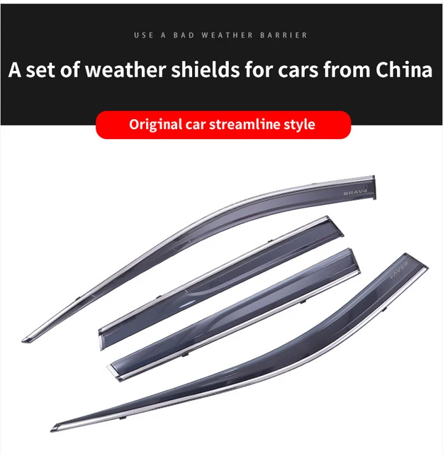 4x Windscreens for MG4 EV EH32 2022 2023 2024 Auto Accessories Deflectors  Awing Trim Car Side Window Visors Rain Eyebrow Guards - AliExpress