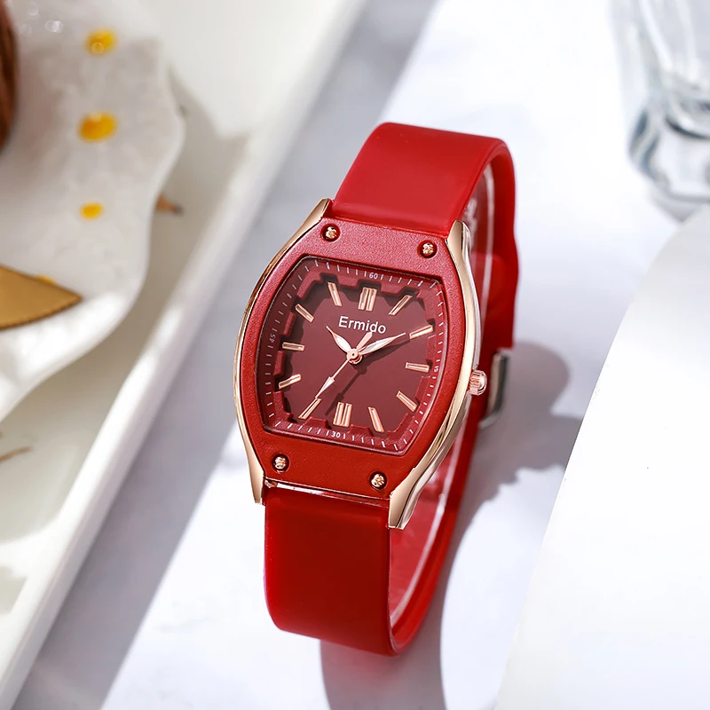 2024 New Arrival Fashion Quartz Watches For Women Ladies Girls Gift Watch Candy Color Silicone Band Wristwatch Relojes Feminin0 5