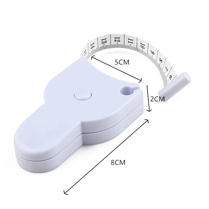 Self-tightening Body Measuring Tape Ruler 150cm/60 Inch for Sewing Tailor Dressmaking Waist Chest Legs