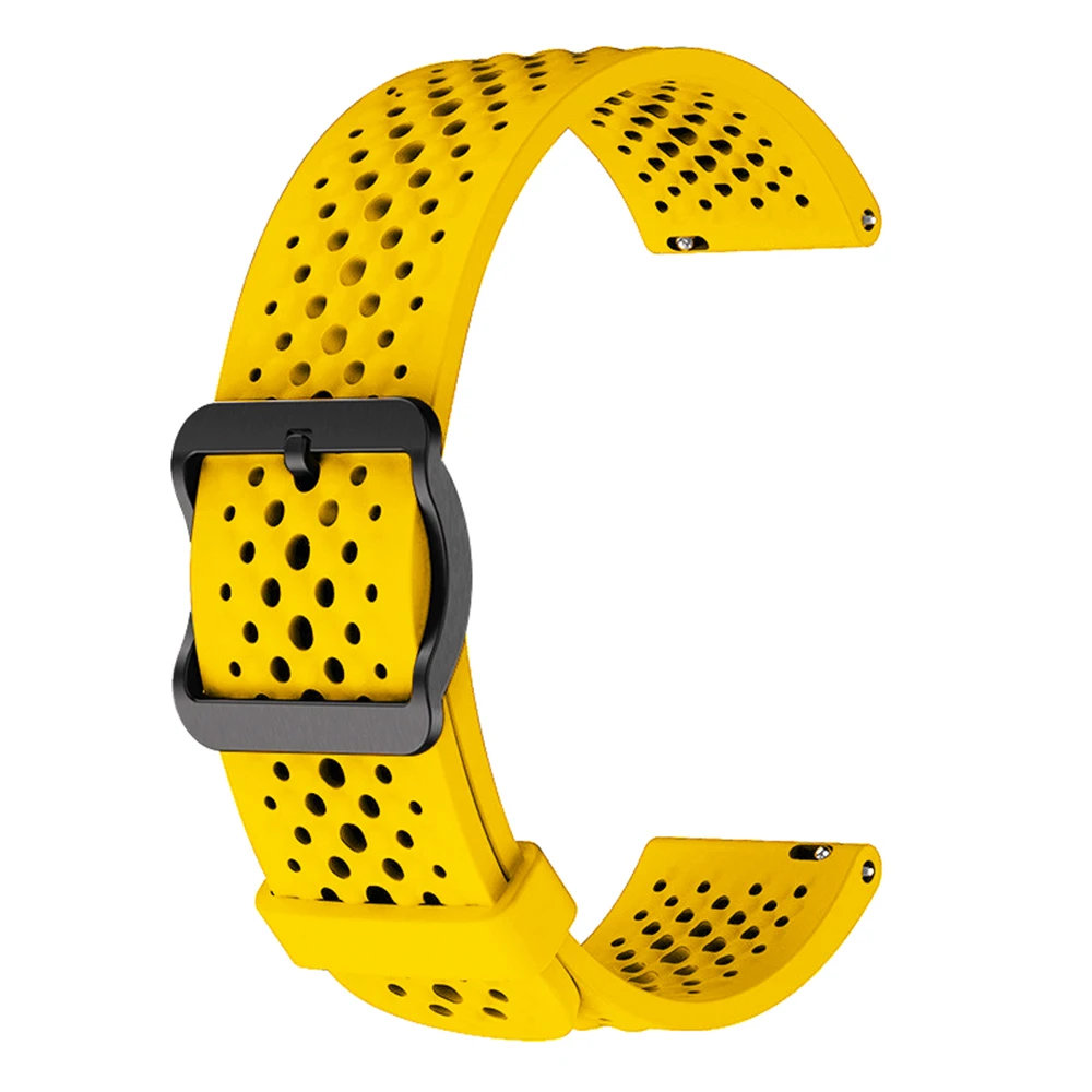 22mm Silicone Sport Breathable Watch Strap