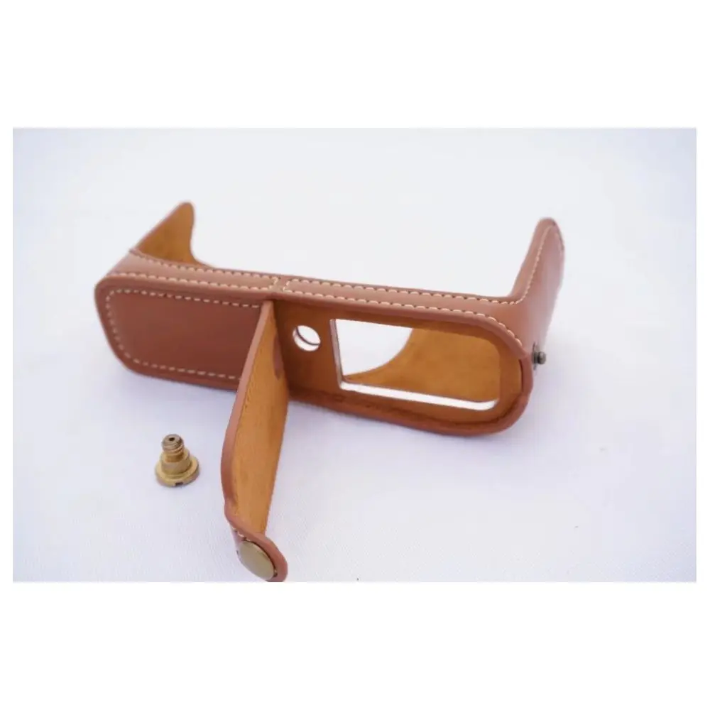 Borsa Per Fotocamera Pu Body Half Case 1/4 Vite Per Fujifilm X100F @