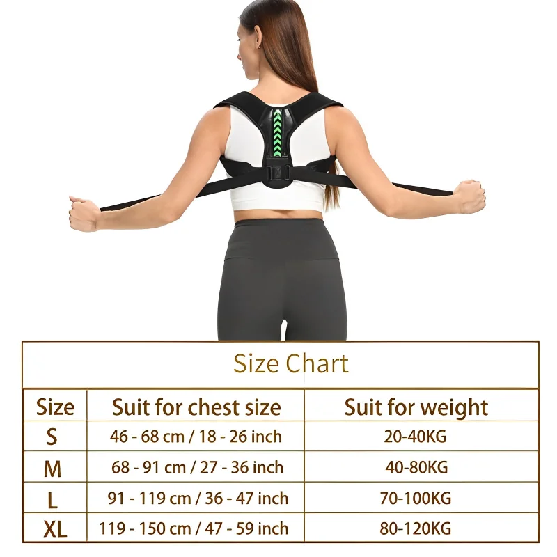 1Pcs Posture Corrector Unisex Adjustable for Clavicle Support Providing Pain Relief for Neck Back Shoulder Reshape Your Body posture corrector