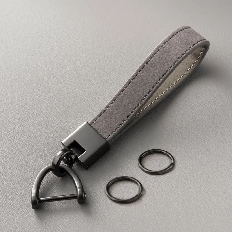 Key Chains for Men and Women Top Layer Cowhide Car Key Pendants, Genuine Leather Key Chains Gifts Business Gifts
