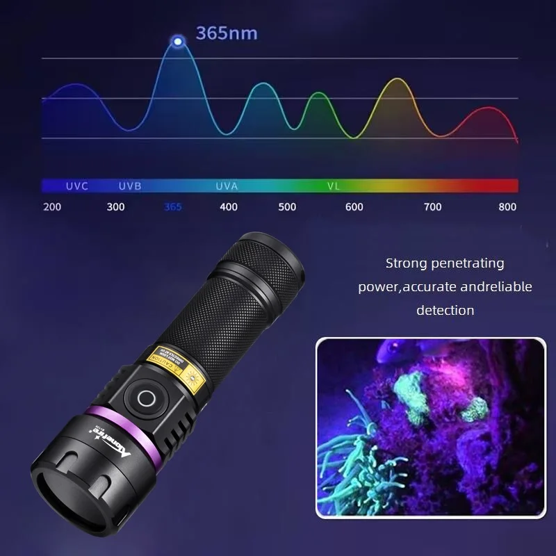 Morpilot 365nm UV Flashlight - 30W, Rechargeable, 60ft Range, For Minerals, Scorpions, Leak Detection - View #10