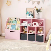Toy Storage Organizer, Kids Book Shelf and Toy Organizer, Toy Organizers and Storage with Movable Drawers, Playroom Organization 1